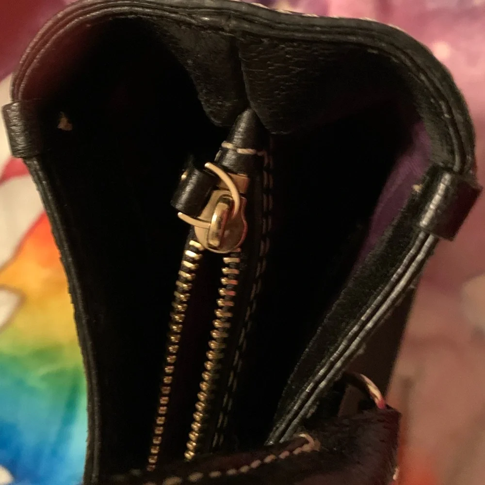 KATE SPADE  Vintage Leather Tote  - Black EUC - Picture 8 of 15